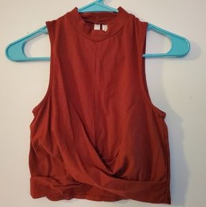 Burgandy Crop top